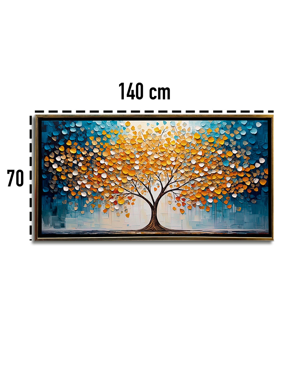 Cuadro Árbol real técnica impresión Ideas Creativas In Canvas Textura premium