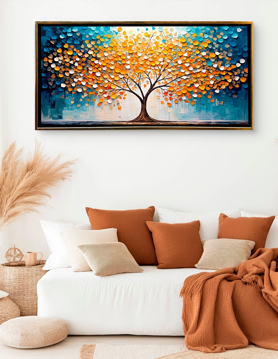 Cuadro Árbol real técnica impresión Ideas Creativas In Canvas Textura premium