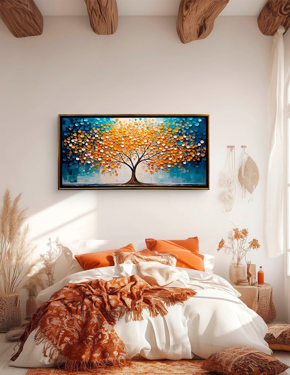 Cuadro Árbol real técnica impresión Ideas Creativas In Canvas Textura premium