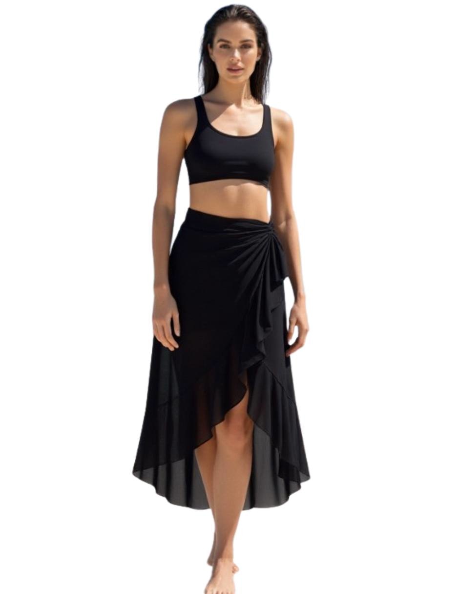 Salida de playa falda Twist Side para mujer