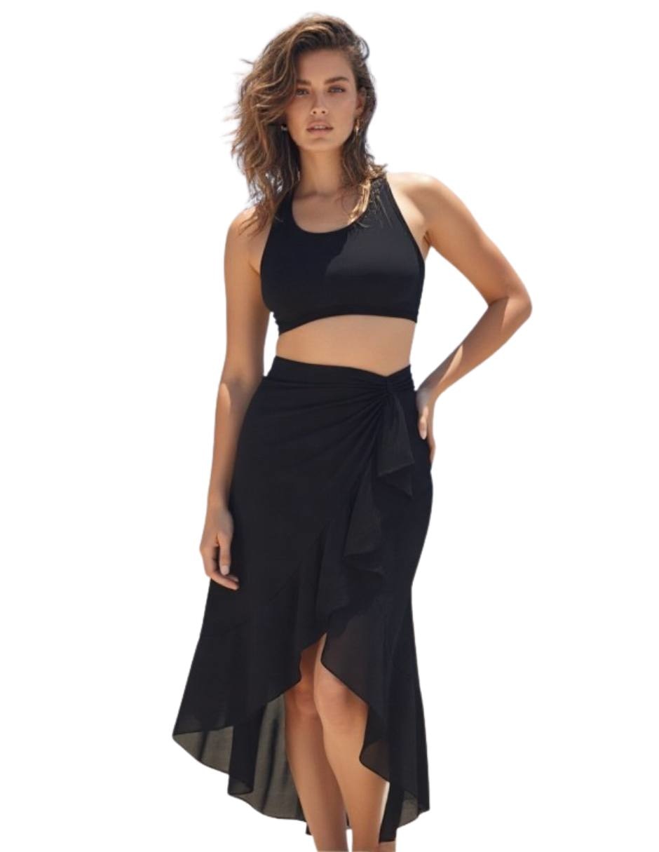 Salida de playa falda Twist Side para mujer