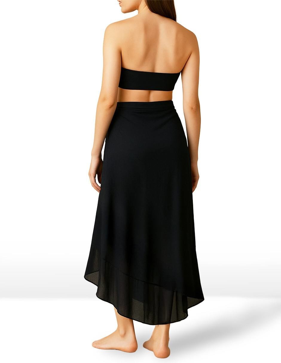 Salida de playa falda Twist Side para mujer