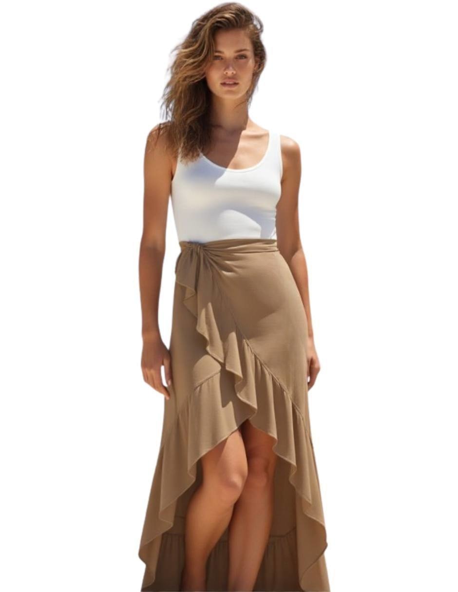 Salida de playa falda Twist Side para mujer