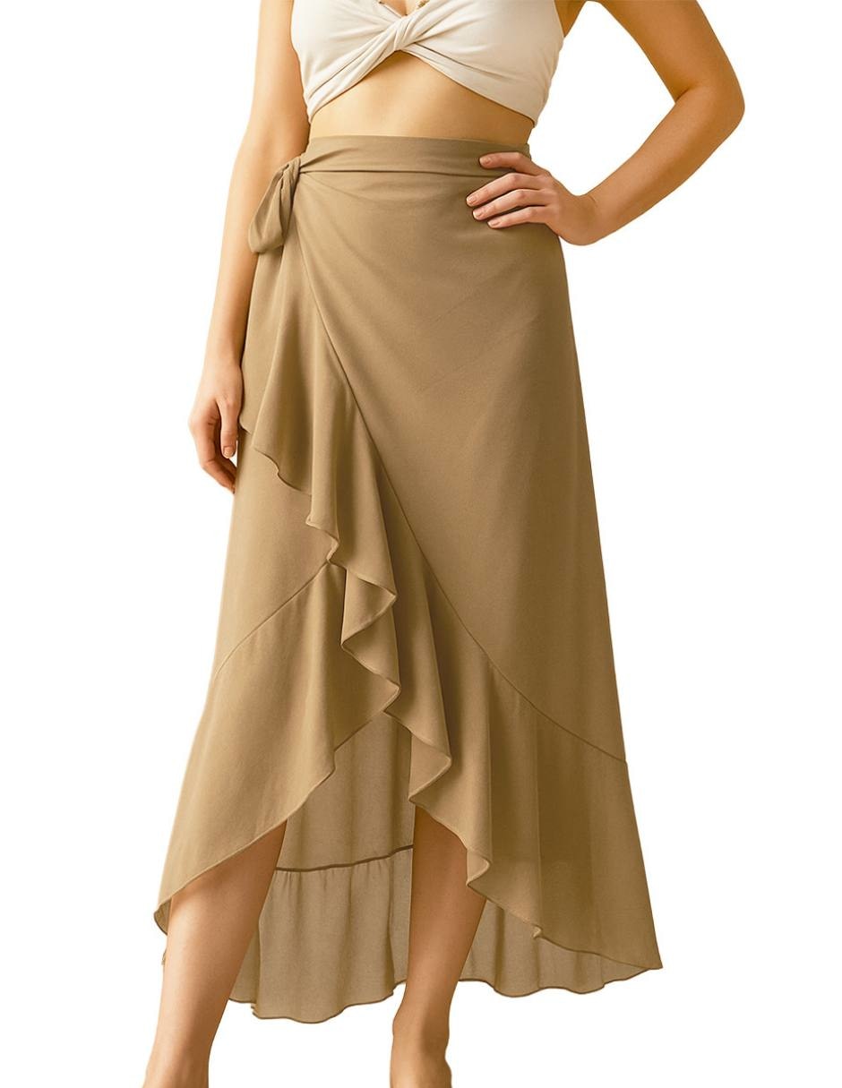 Salida de playa falda Twist Side para mujer
