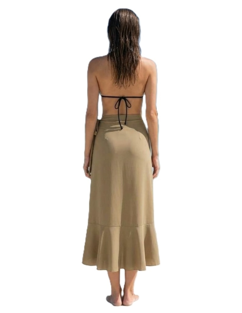 Salida de playa falda Twist Side para mujer