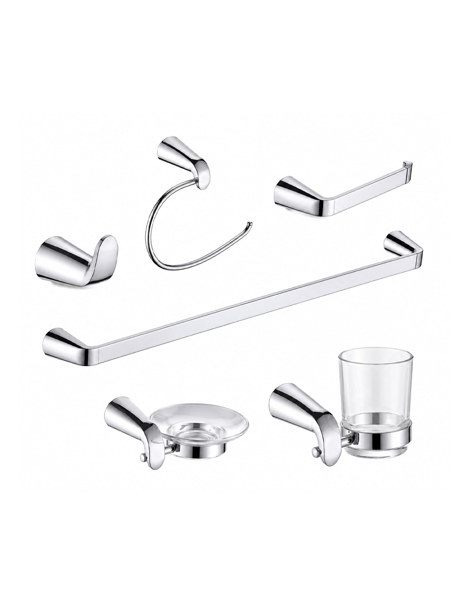 Juego de accesorios para baño 6 piezas