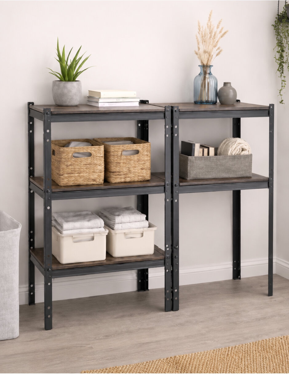 Librero sí mueblemex antonela de metal