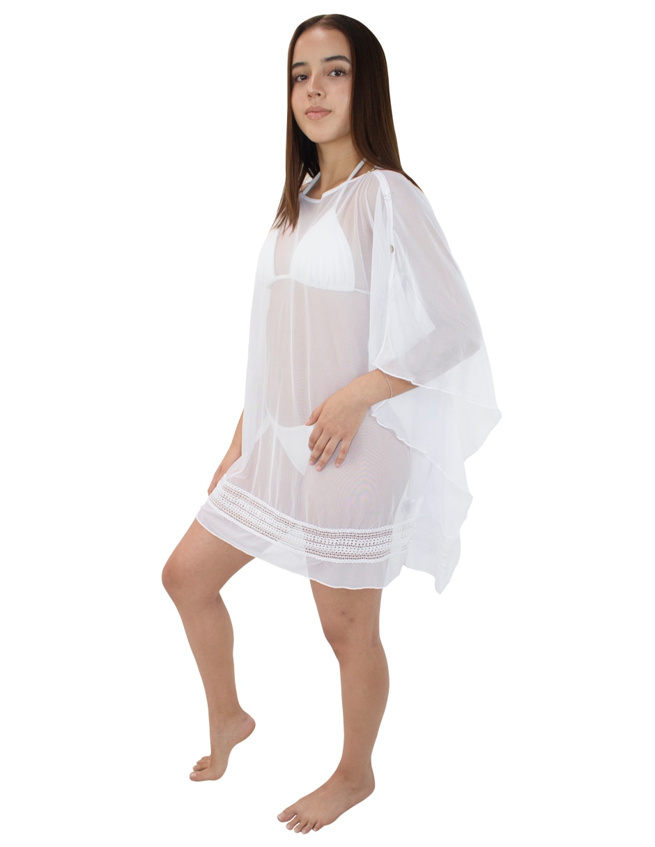 Salida de playa vestido Skysoul con botones para mujer
