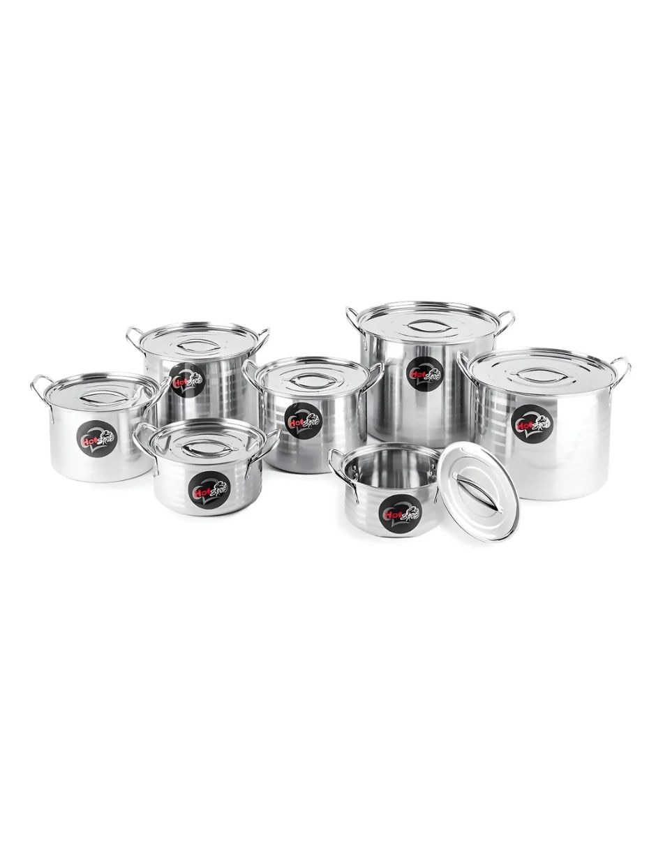 Batería de cocina Z475 de acero inoxidable antiadherente convencional 14 piezas