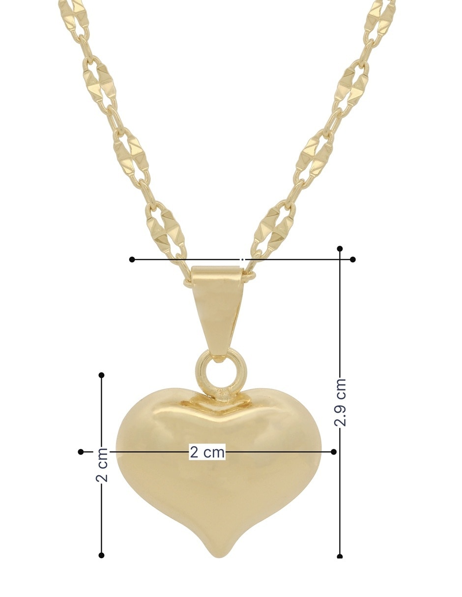 Gargantilla de corazón Horoz 18 K
