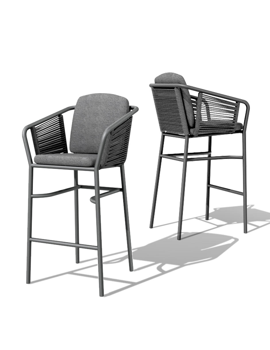 Silla alta Bali Bica de aluminio