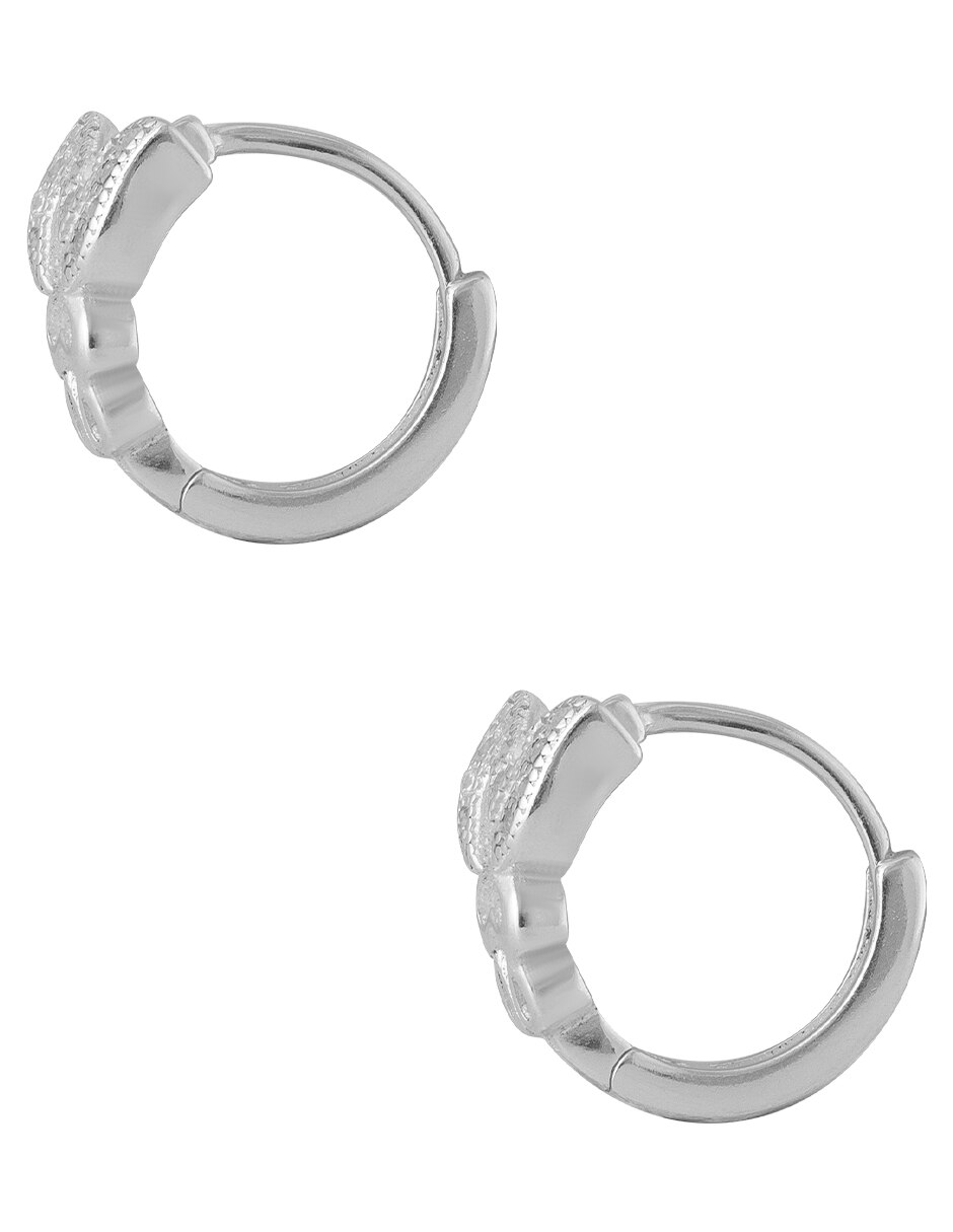 Huggies de mariposa unlimited by ob de plata p 925 con acabado pulido zirconia