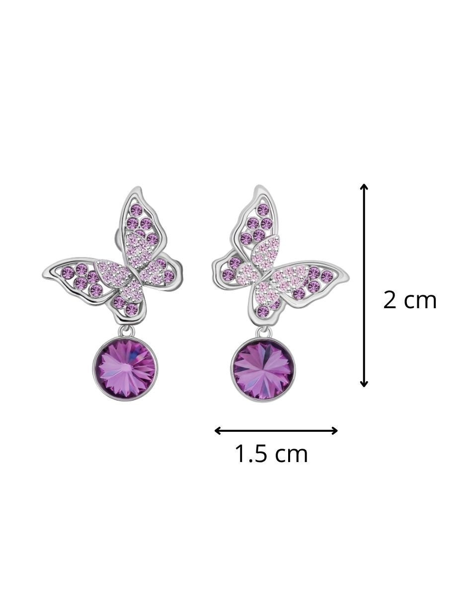 Aretes cortos Mayfer Joyería Aretes de oro laminado