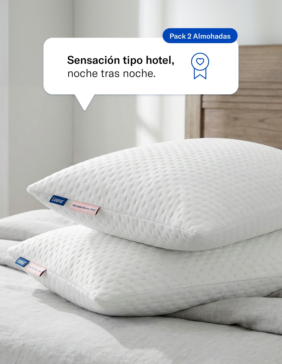 Set almohadas Luuna Adapt firmeza suave