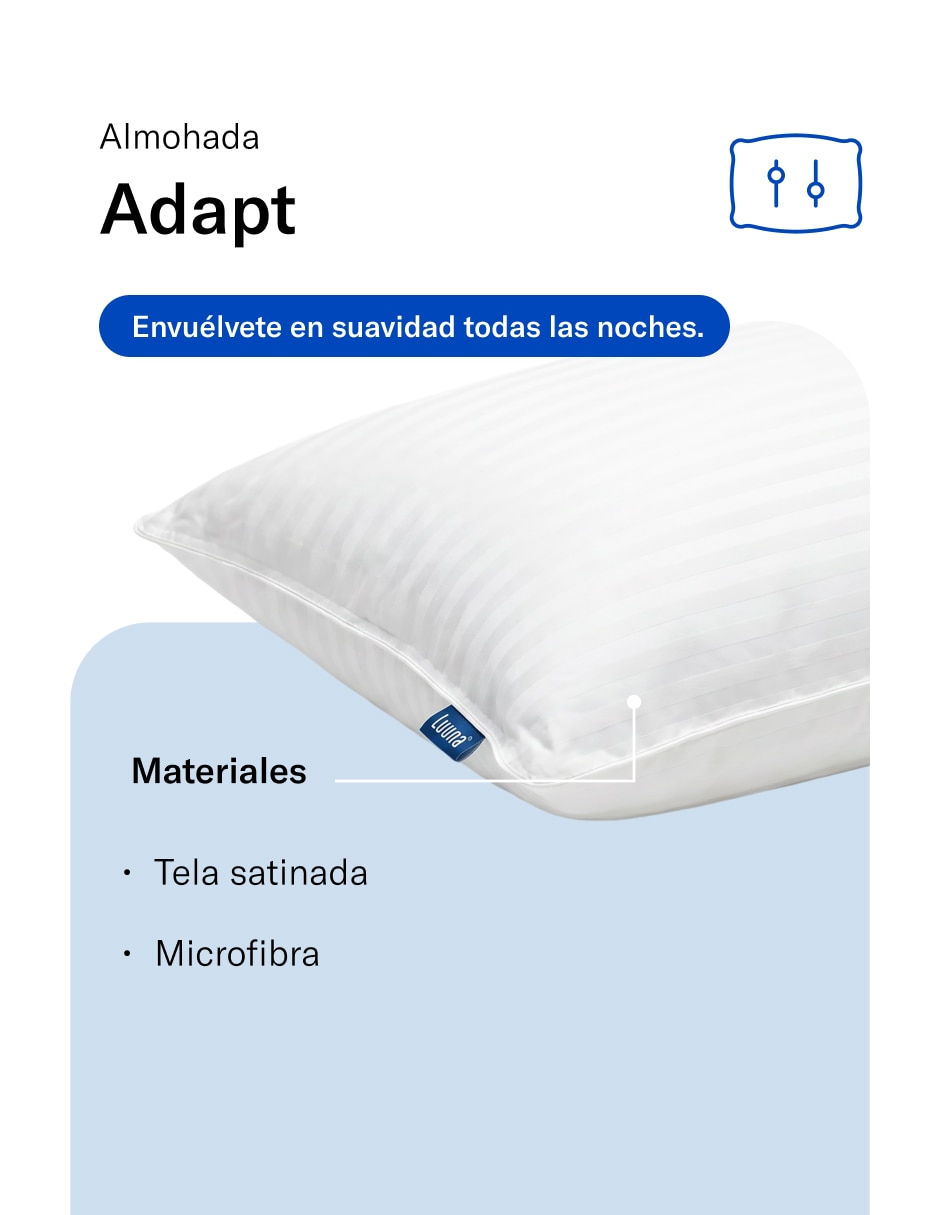 Set almohadas Luuna Adapt firmeza suave