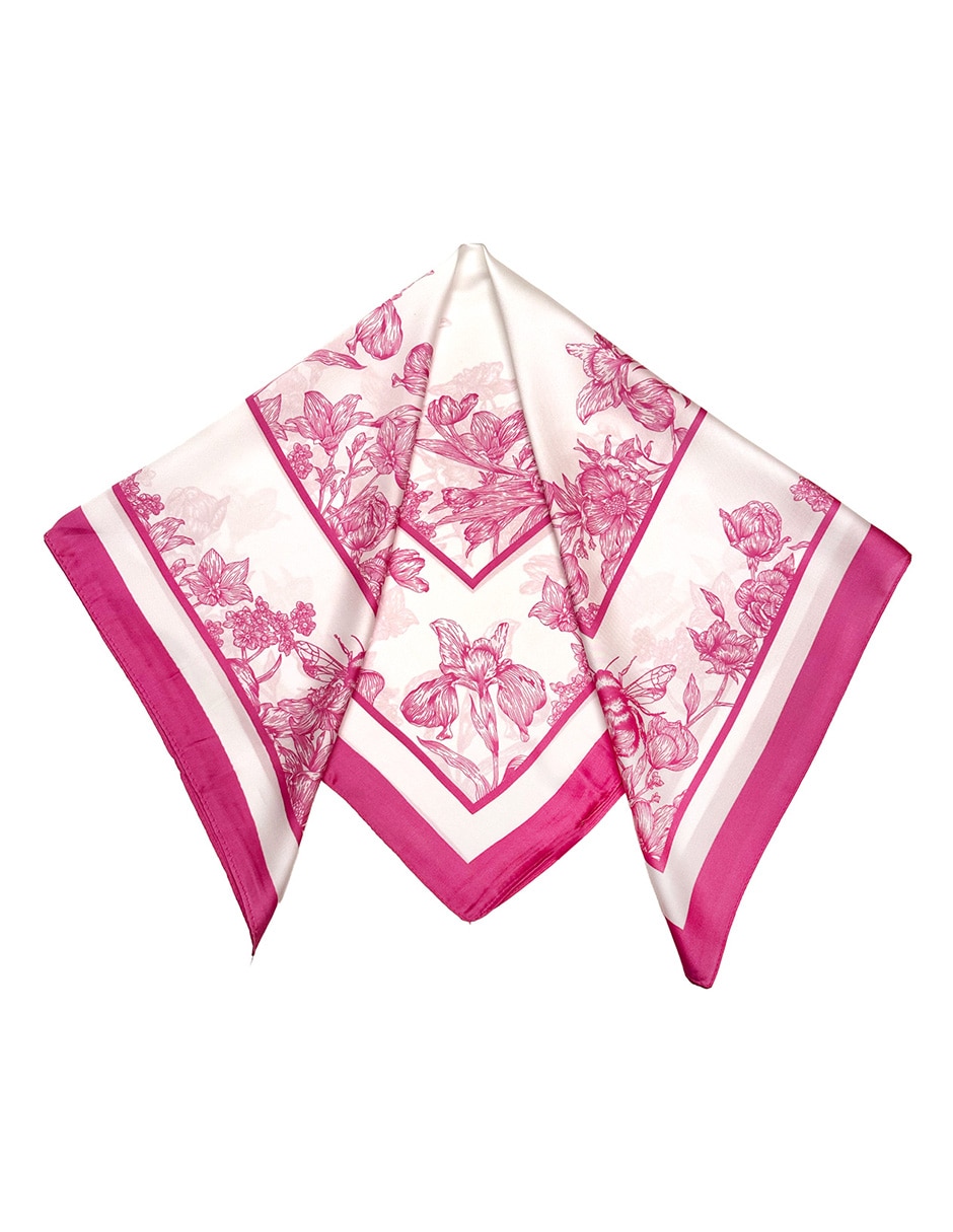 Mascada Twist Side con estampado floral para mujer