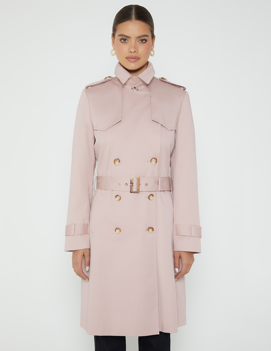 Gabardina con bolsillos para mujer