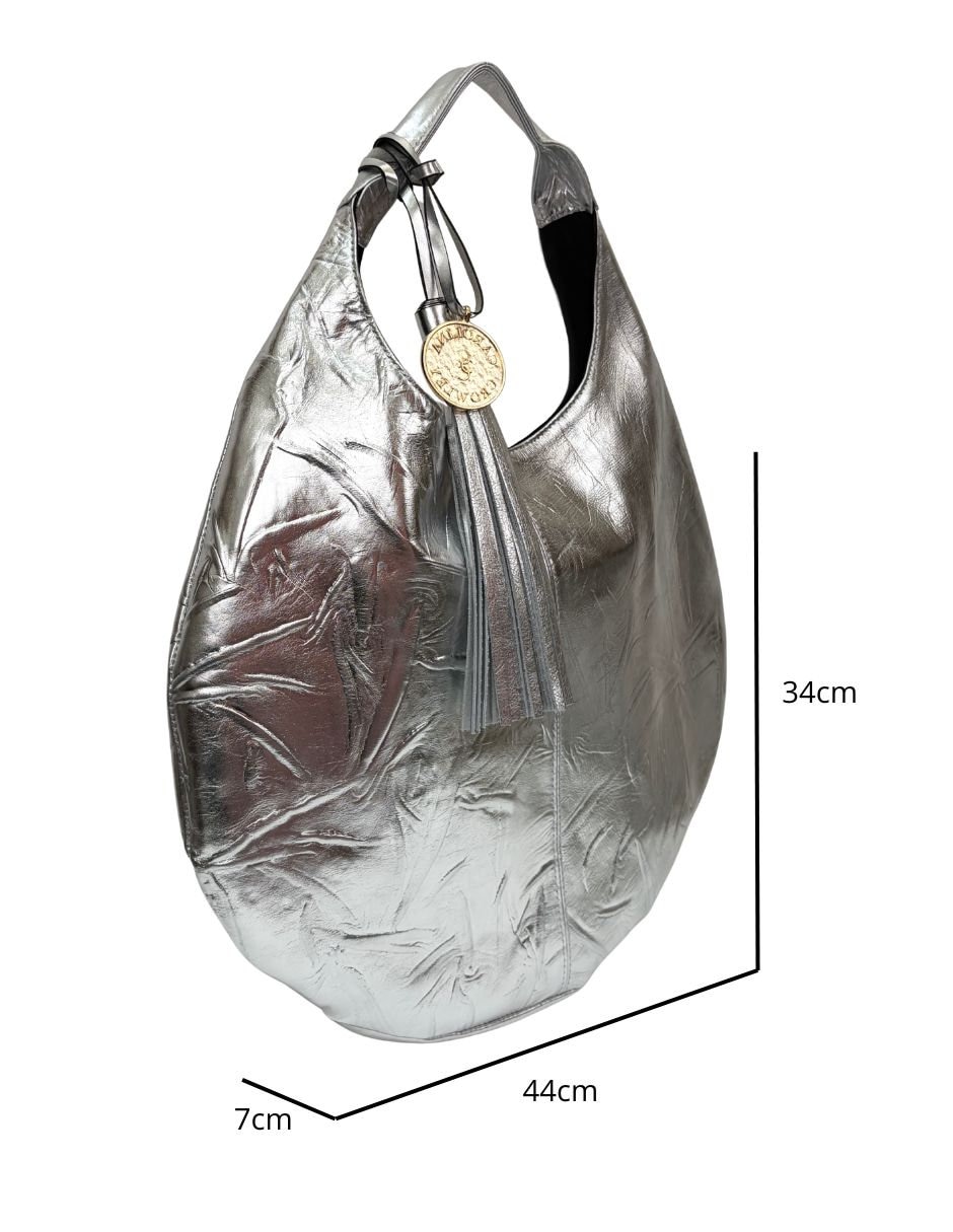 Bolsa Hobo Carolina Crowley de piel para mujer