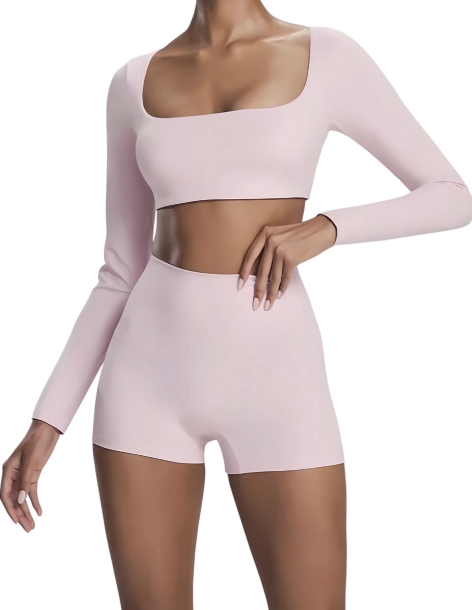 Conjunto deportivo ajustado tomoloon con elástico para mujer