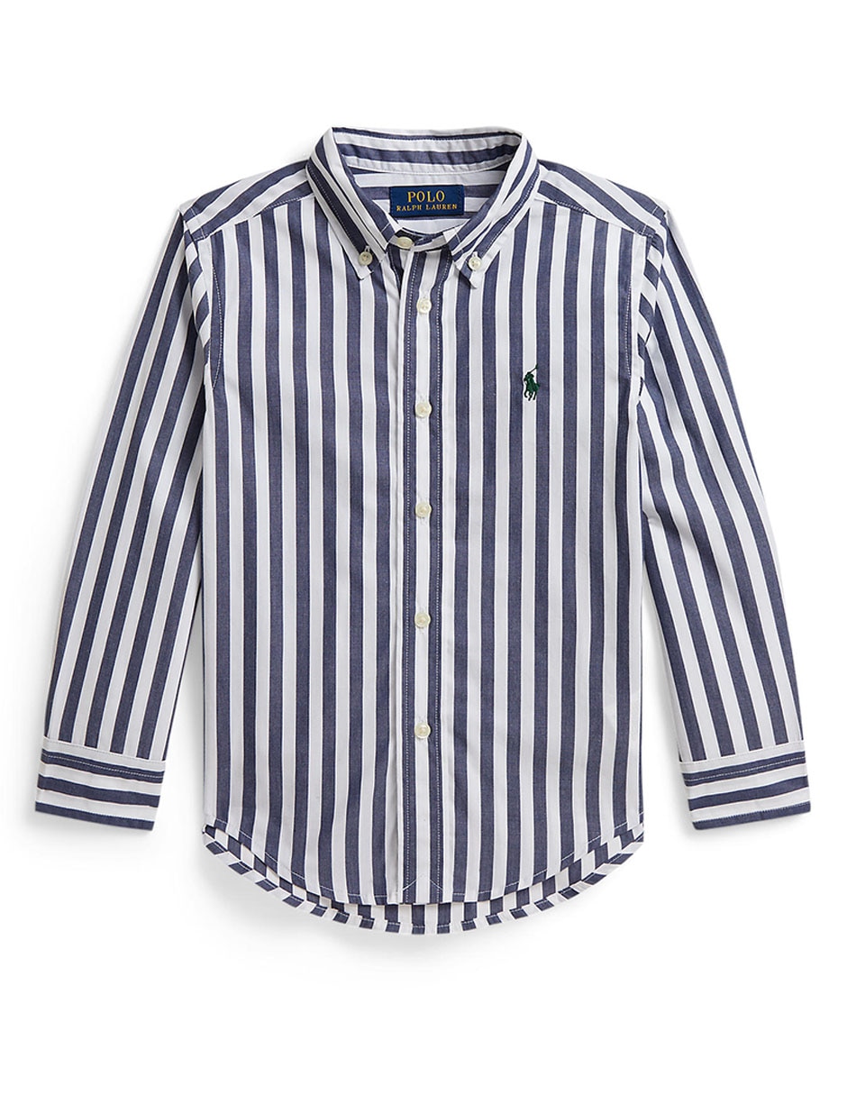 Camisa de algodón manga larga para niño Camisa de algodón manga larga para niño