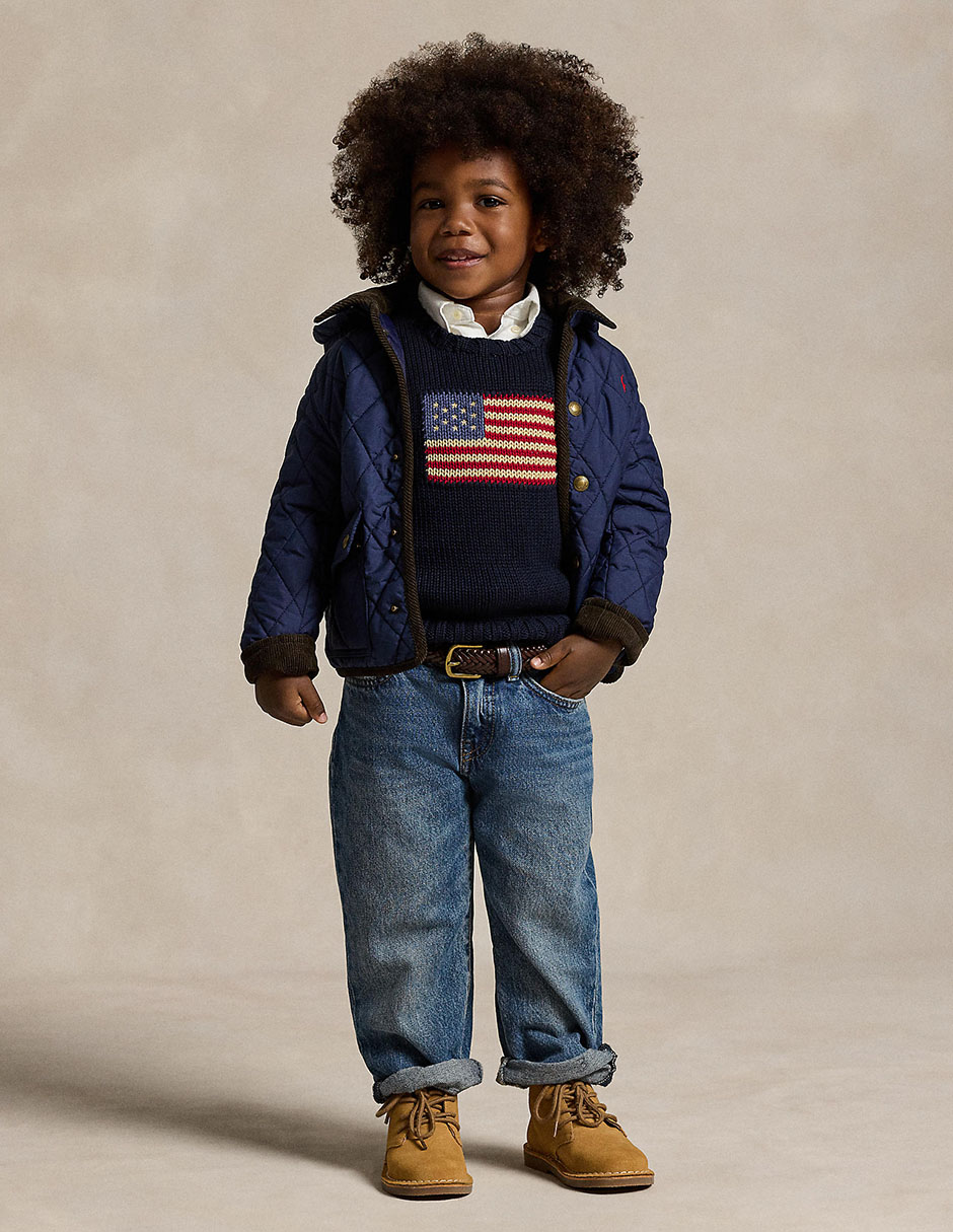 Jeans Straight deslavado para niño