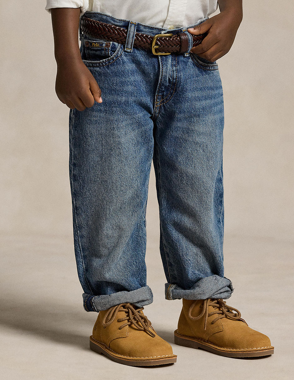 Jeans Straight deslavado para niño 5
