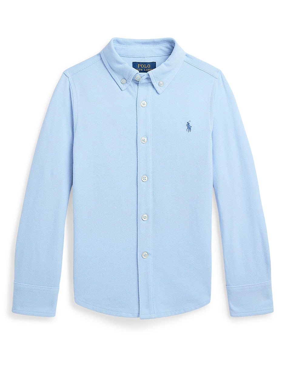 Camisa casual de algodón manga larga para niño Camisa casual de algodón manga larga para niño