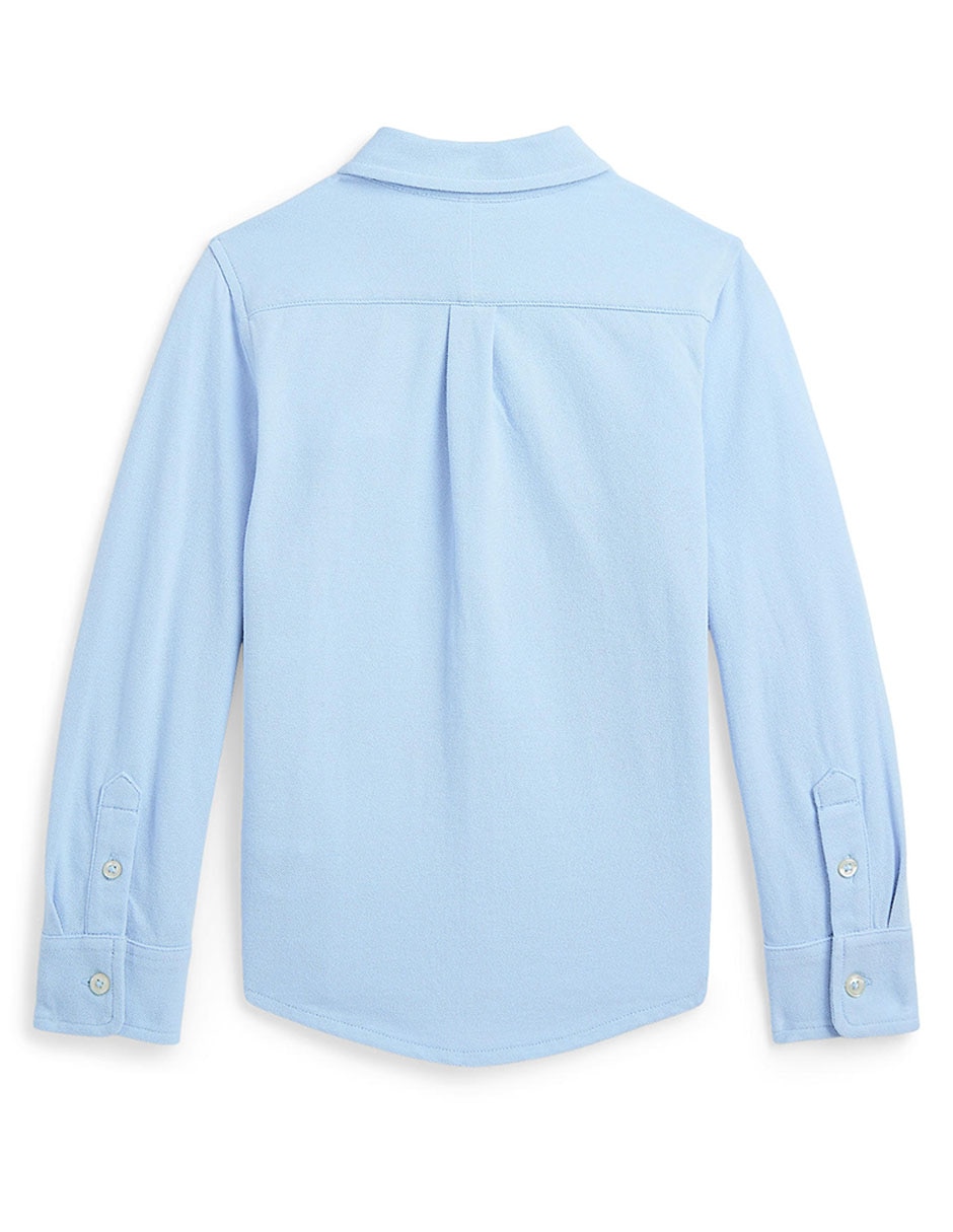 Camisa casual de algodón manga larga para niño 2