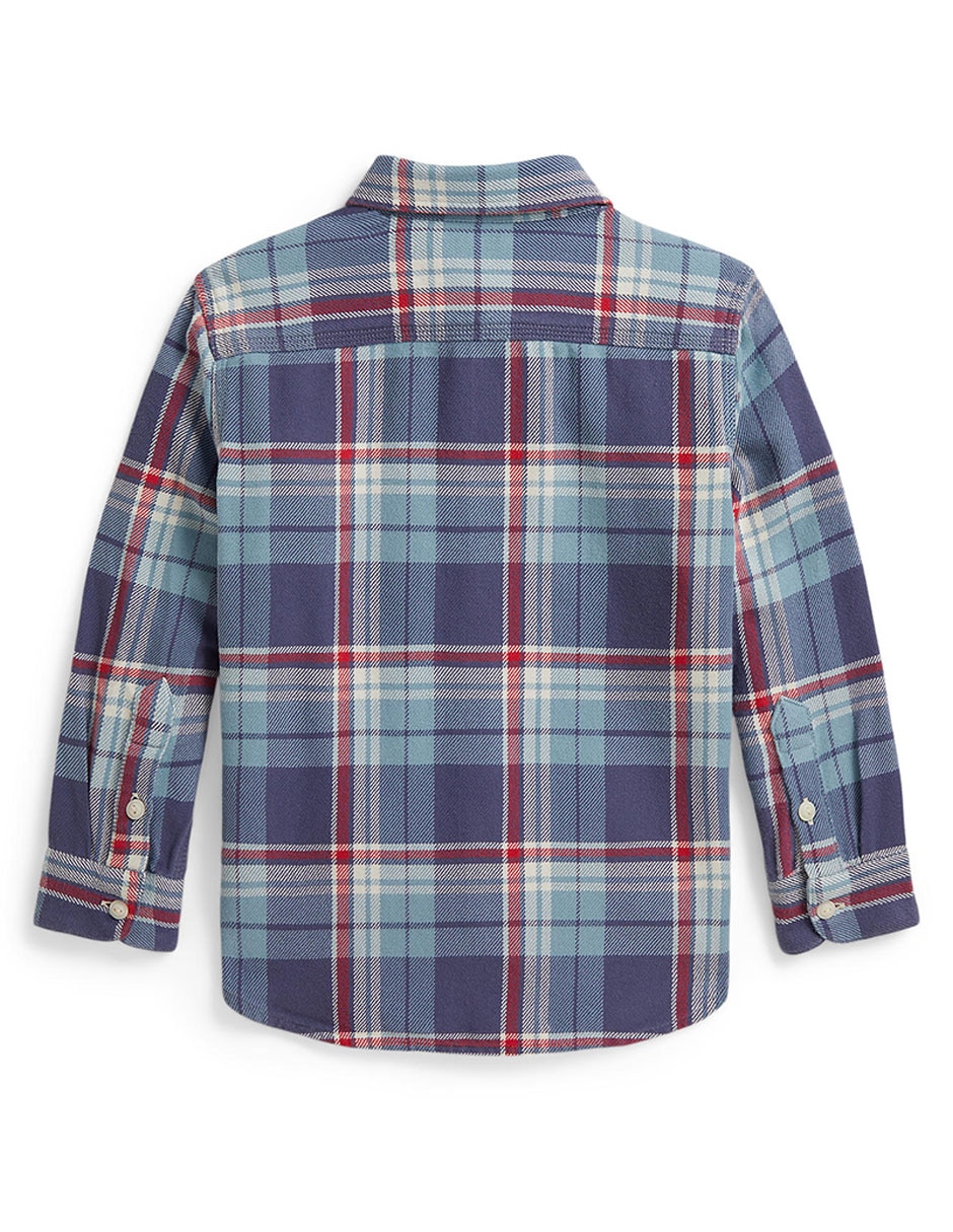 Camisa casual Polo Ralph Lauren de algodón manga larga para niño 2