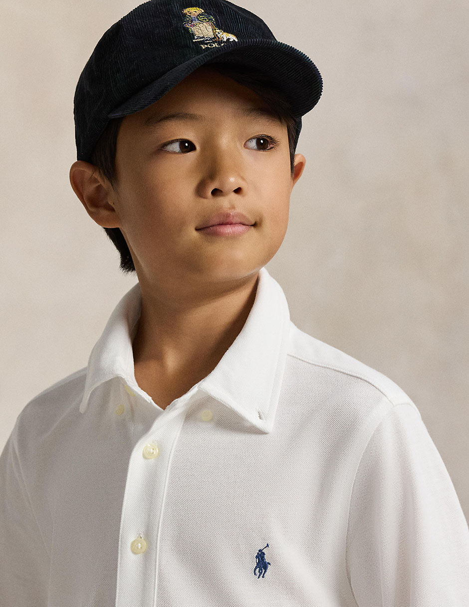 Camisa casual de algodón manga larga para niño 3