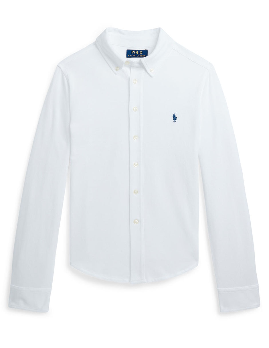 Camisa casual de algodón manga larga para niño 4