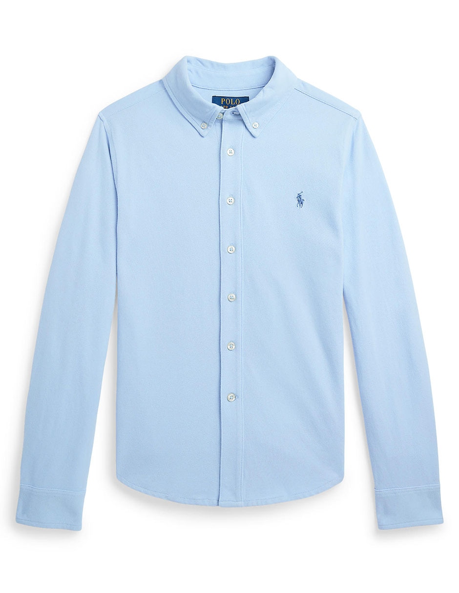 Camisa casual de algodón manga larga para niño Camisa casual de algodón manga larga para niño