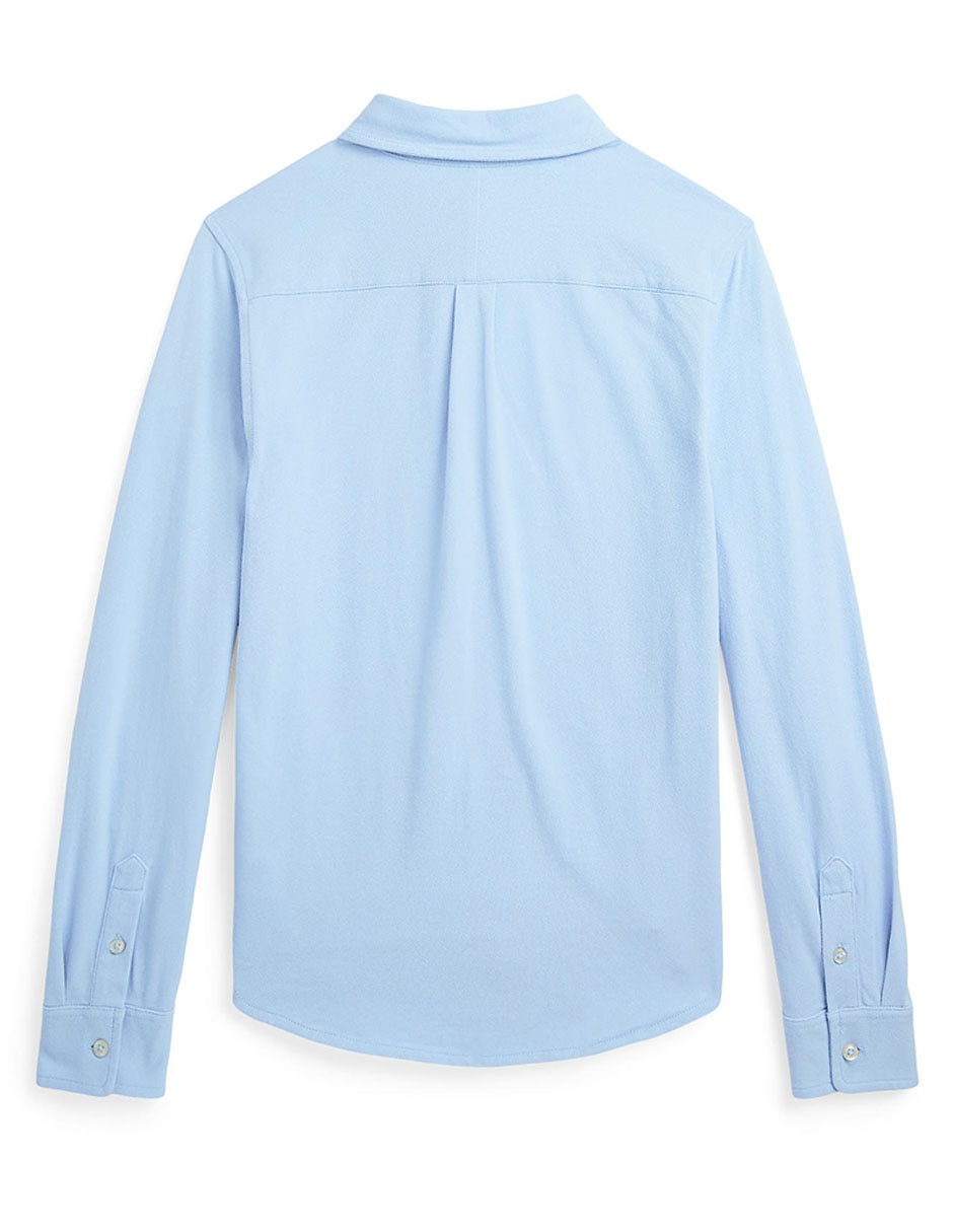 Camisa casual de algodón manga larga para niño 2