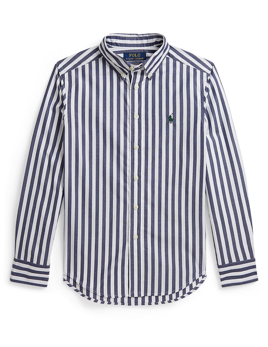 Camisa casual de algodón manga larga para niño Camisa casual de algodón manga larga para niño