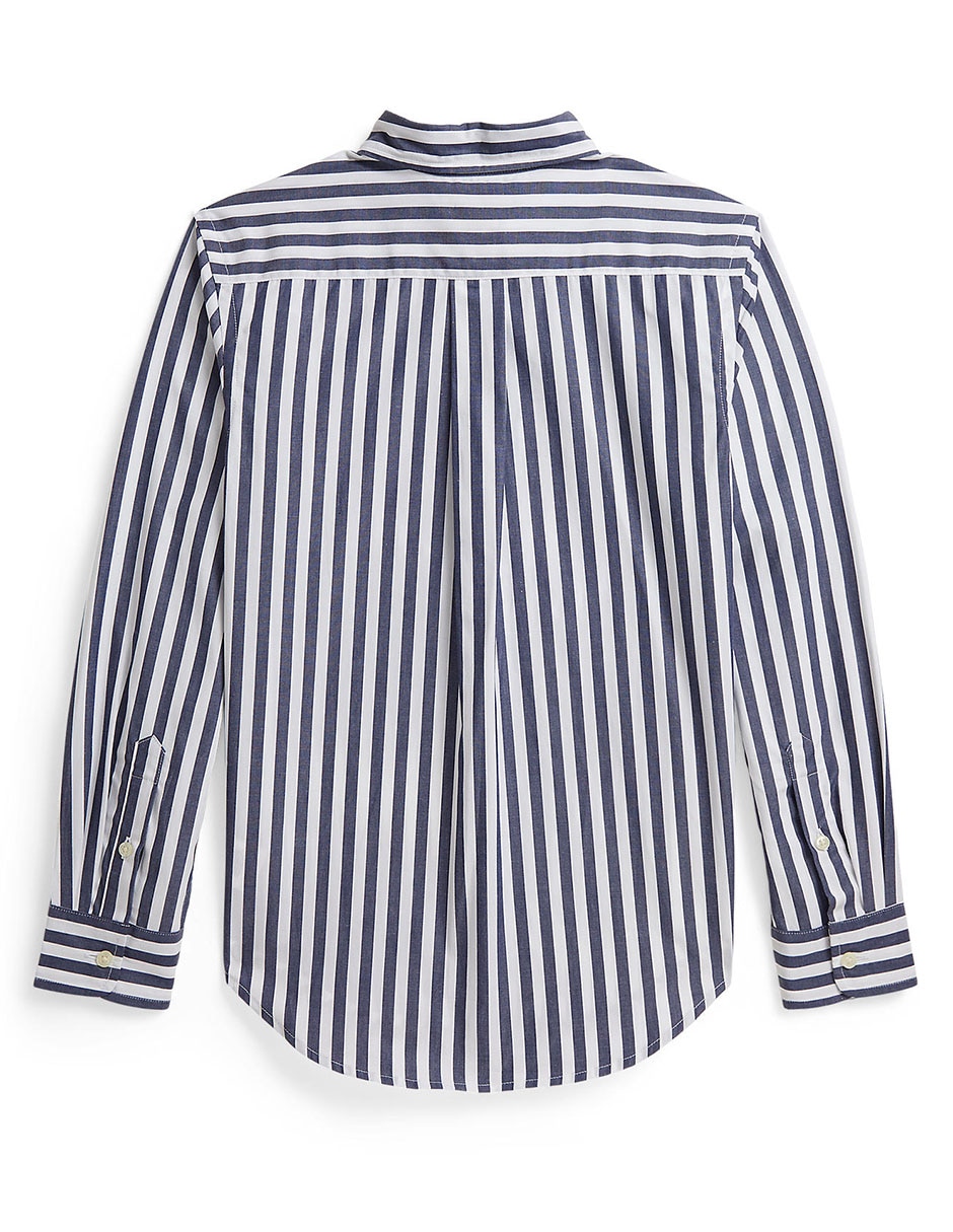 Camisa casual de algodón manga larga para niño 2
