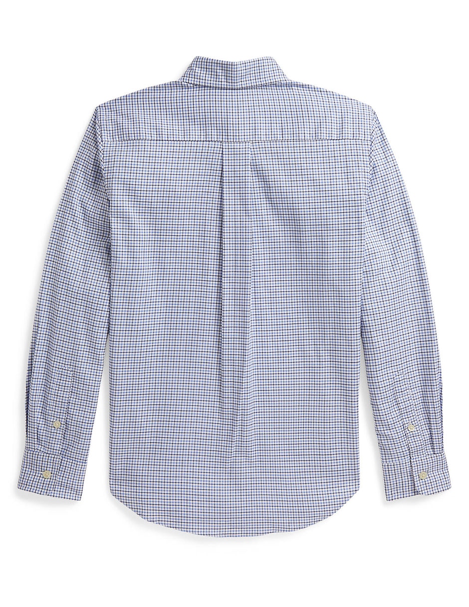 Camisa de algodón manga larga para hombre