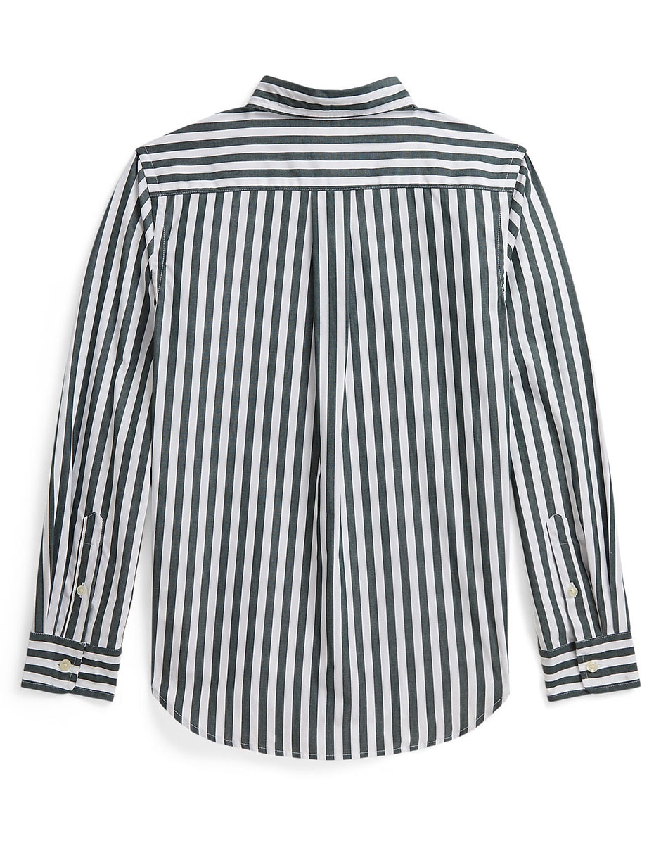 Camisa casual de algodón manga larga para niño 2