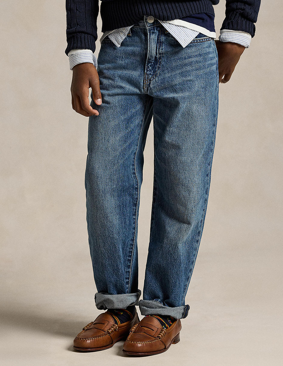 Jeans lavado medio para niño 5