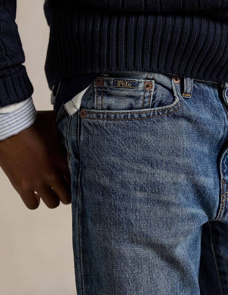 Jeans lavado medio para niño 4