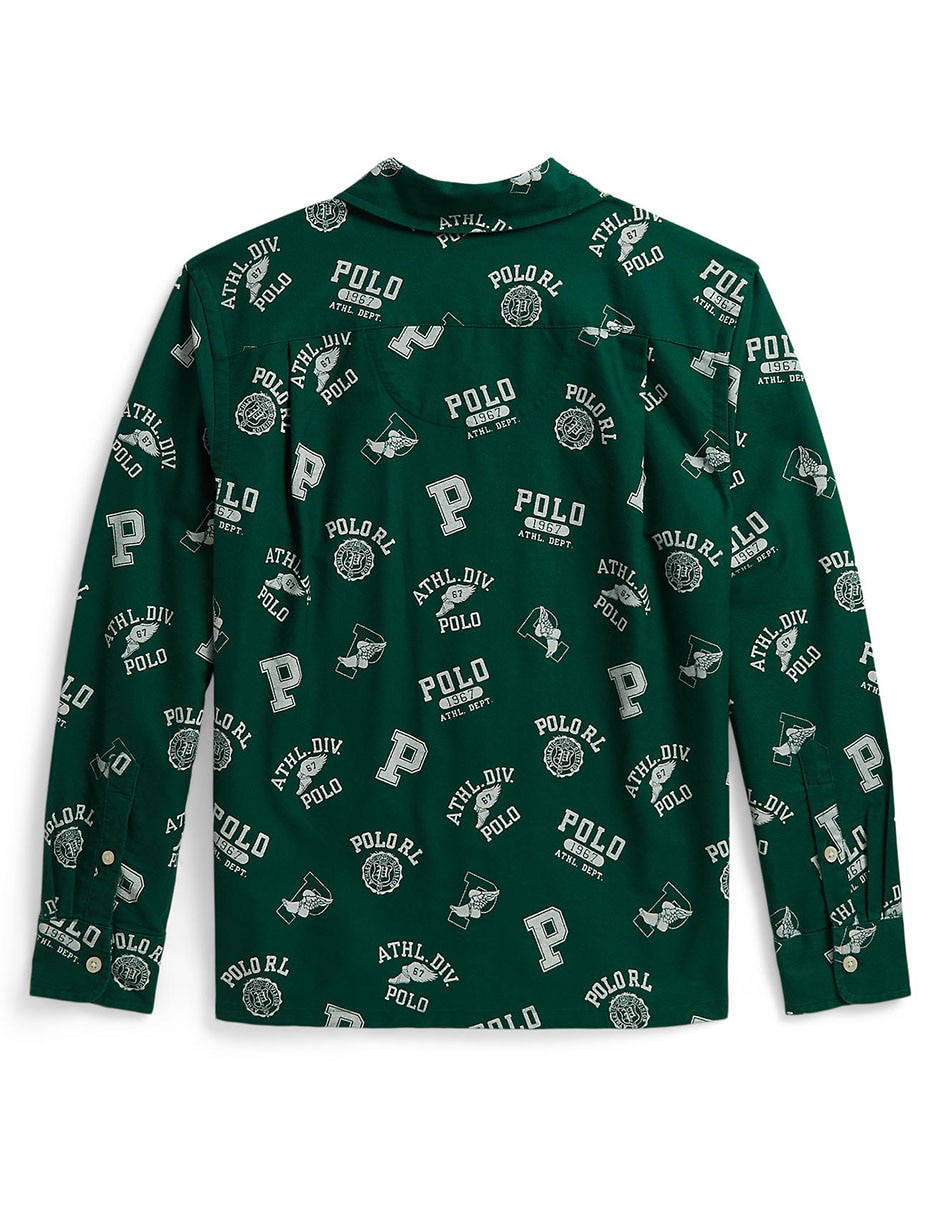 Camisa casual de algodón manga larga para niño 2