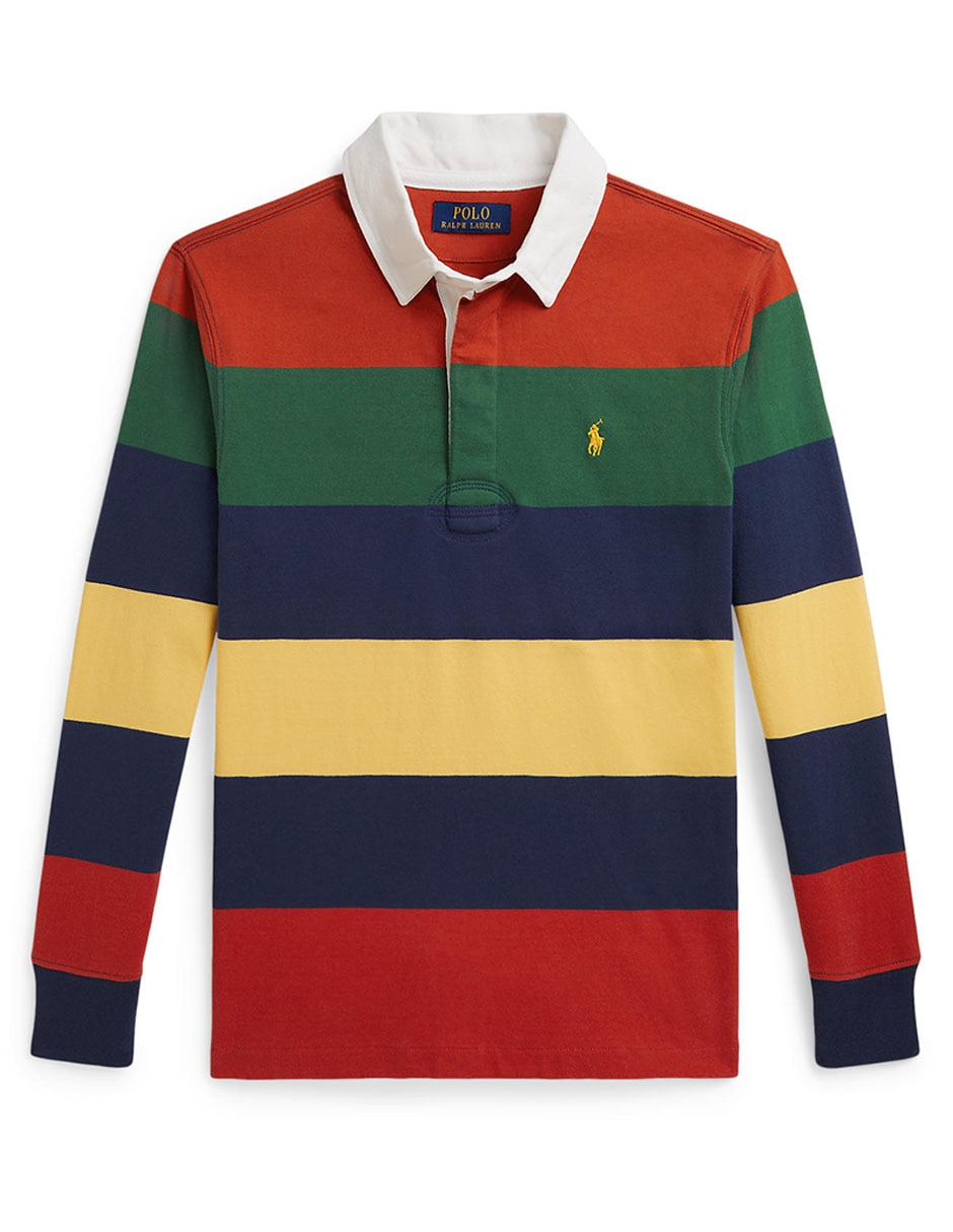 Playera tipo polo de algodón para niño Playera tipo polo de algodón para niño