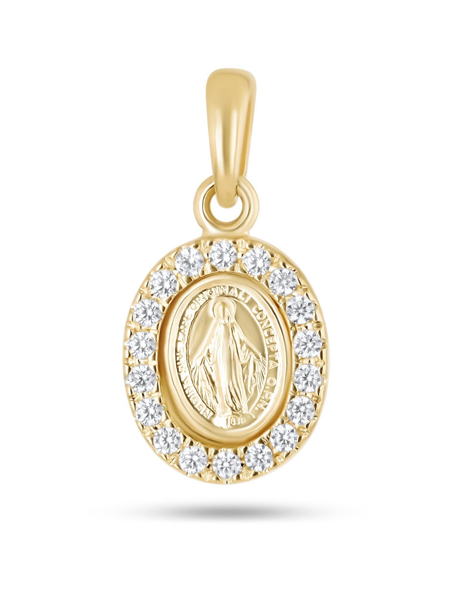 Medalla de virgen joyerías bizzarro sin colección virgen de guadalupe de oro amarillo 14 k