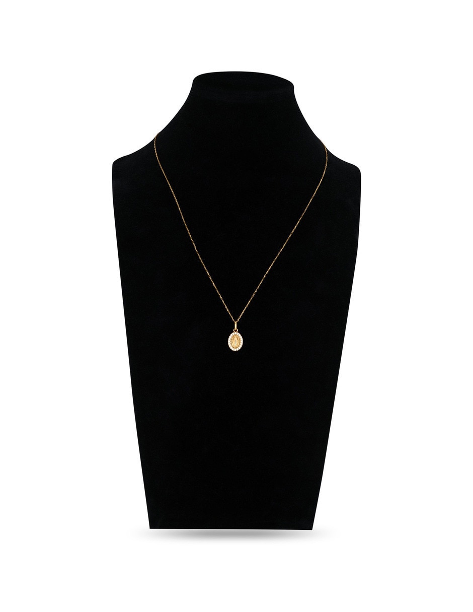 Medalla de virgen sin colección virgen de guadalupe de oro amarillo 14 k 4