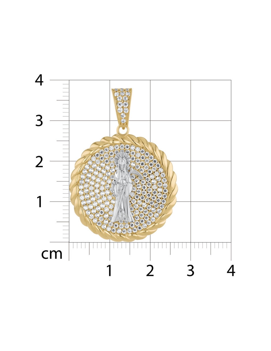 Medalla de la muerte sin colección de oro amarillo 14 k 3