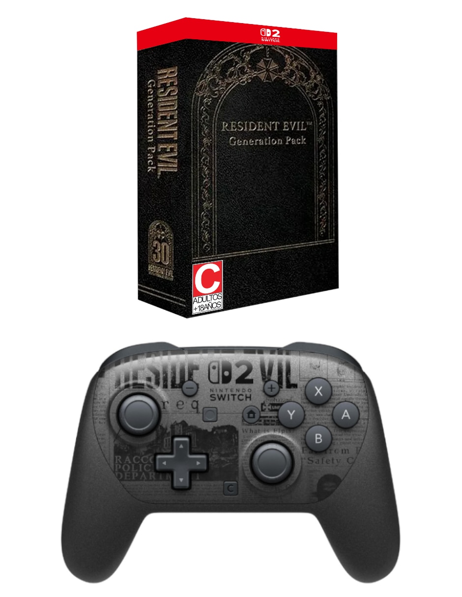 Resident Evil Generation Pack + Control Pro Resident Evil Requiem Bundle Nintendo para Nintendo Switch 2