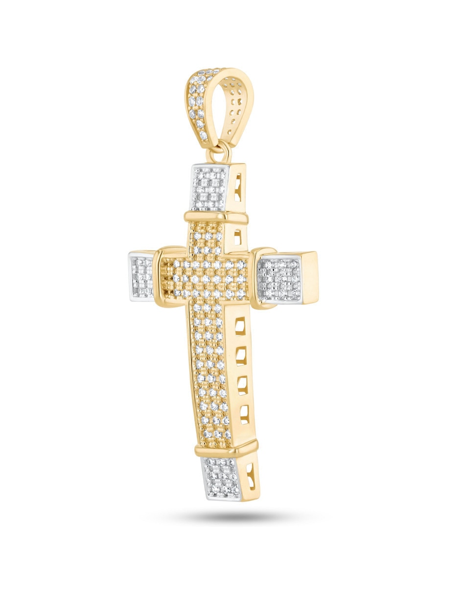 Dije de cruz joyerías bizzarro sin colección de oro amarillo 14 k