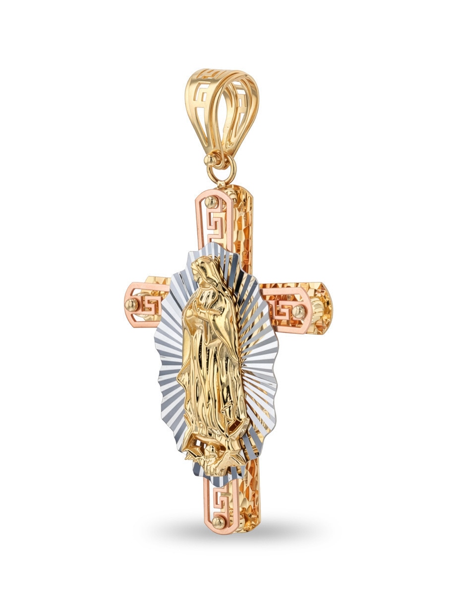 Dije de cruz joyerías bizzarro sin colección de oro florentino 14 k