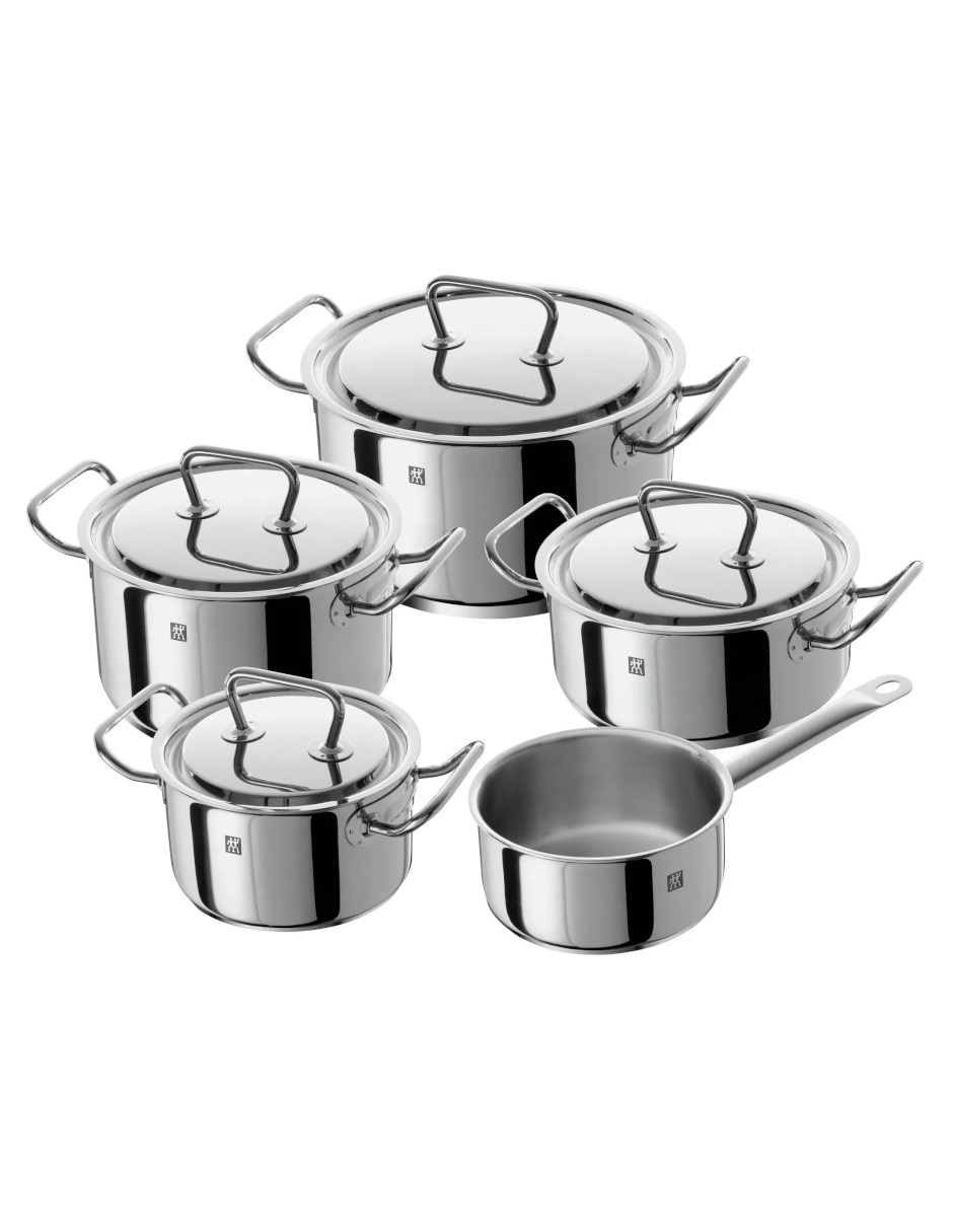 Batería de cocina zwilling j.a. Henckels ag twin de acero inoxidable antiadherente sin antiadherente 9 piezas