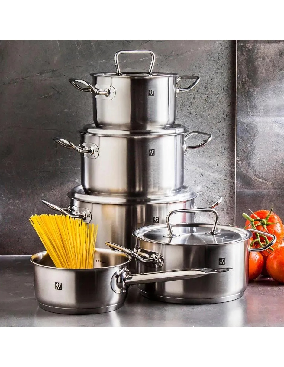 Batería de cocina zwilling j.a. Henckels ag twin de acero inoxidable antiadherente sin antiadherente 9 piezas