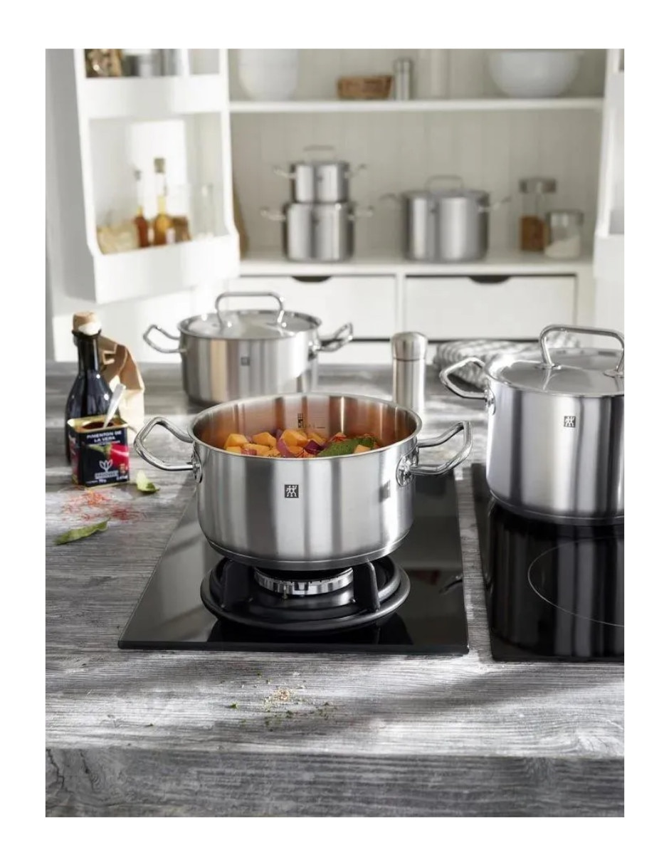 Batería de cocina zwilling j.a. Henckels ag twin de acero inoxidable antiadherente sin antiadherente 9 piezas